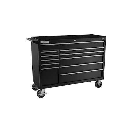 Champion Tool Storage FMPro Tool Cabinet With Casters, 11 Drawer, Black, Steel, 54 in W x 20 in D FMP5411RC-BK
